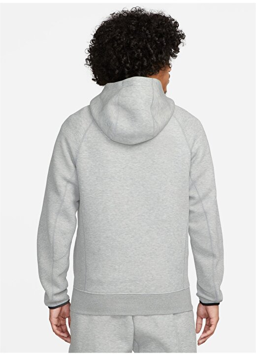 Nike Siyah - Gri - Gümüş Erkek Sweatshirt FB8016-063 M NK TCH FLC PO HOODIE 2