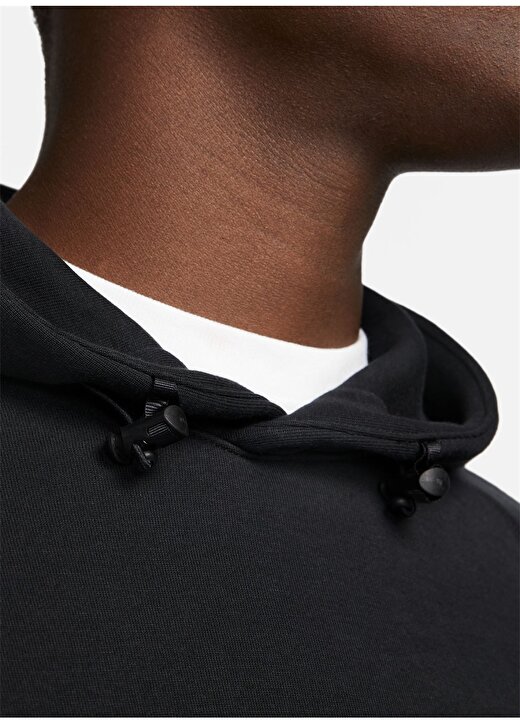 Nike Siyah - Gri - Gümüş Erkek Sweatshirt FB8016-010 M NK TCH FLC PO HOODIE 4