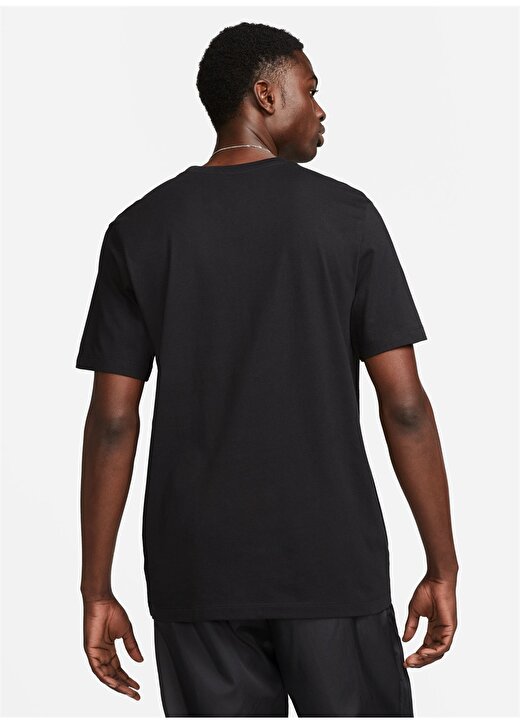 Nike Siyah - Gri - Gümüş Erkek Yuvarlak Yaka Regular Fit T-Shirt FJ2310-010 M NK TEE ST 5 FA23 2