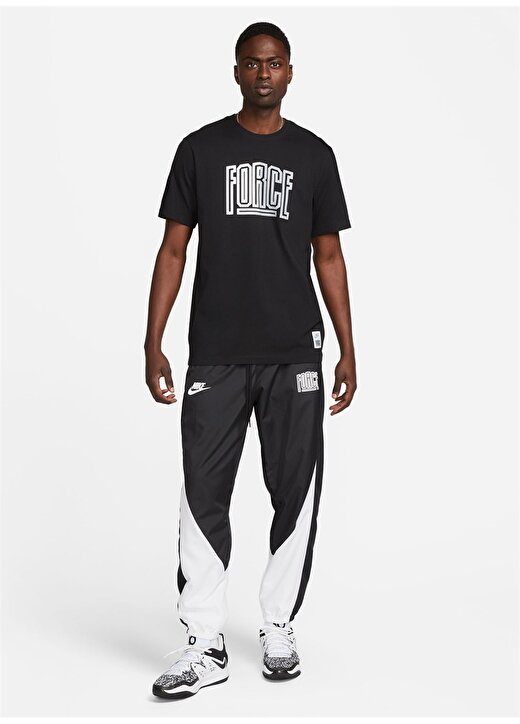 Nike Siyah - Gri - Gümüş Erkek Yuvarlak Yaka Regular Fit T-Shirt FJ2310-010 M NK TEE ST 5 FA23 3