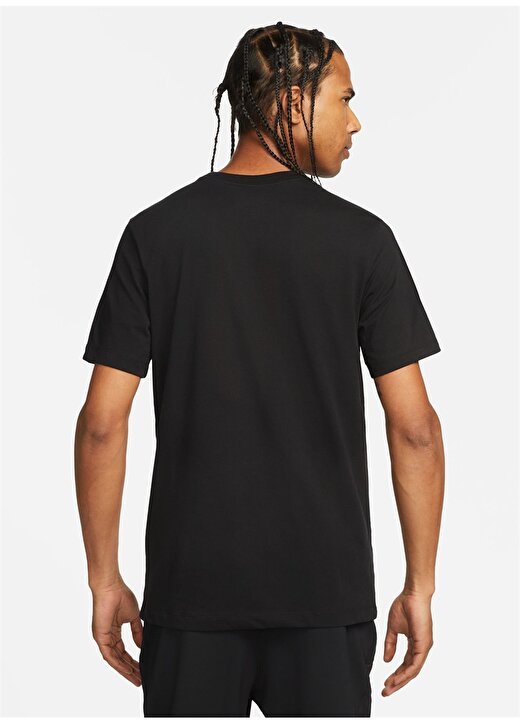 Nike Siyah - Gri - Gümüş Erkek Yuvarlak Yaka Regular Fit T-Shirt FJ2334-010 M NK DF TEE JDI P1 2