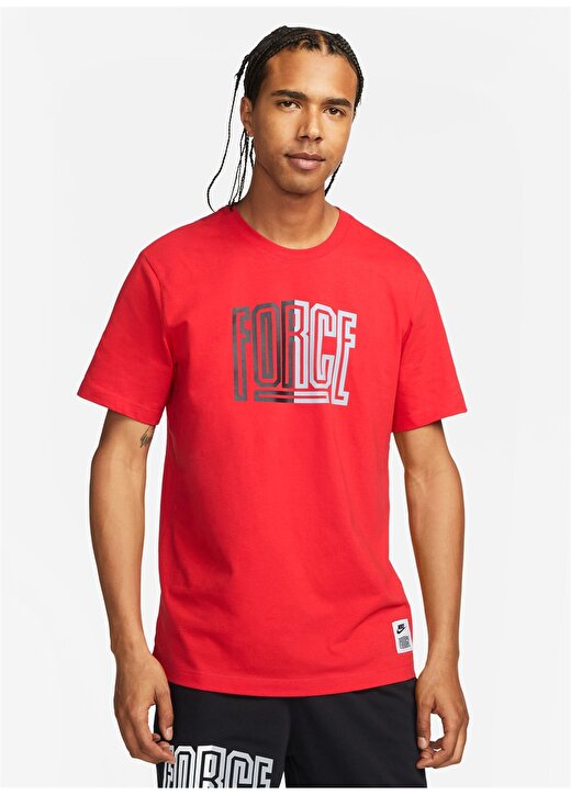Nike Kırmızı - Pembe Erkek Yuvarlak Yaka Regular Fit T-Shirt FJ2310-657 M NK TEE ST 5 FA23 1
