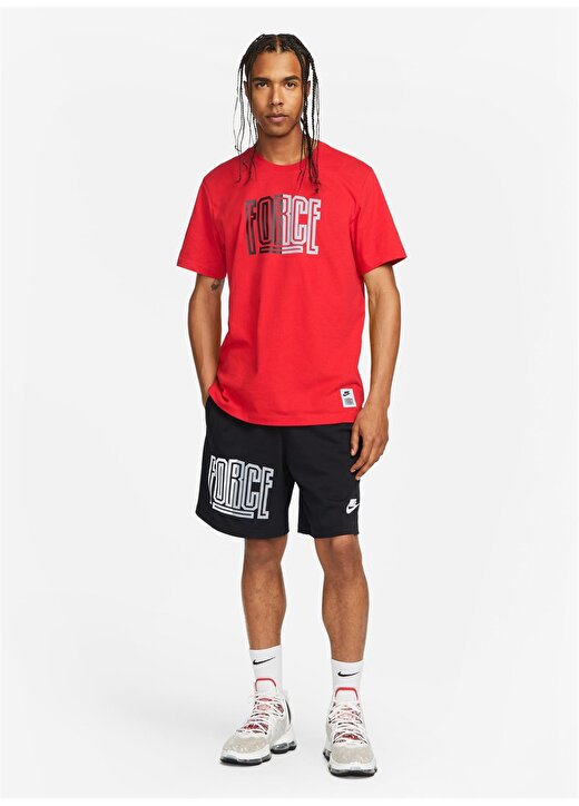 Nike Kırmızı - Pembe Erkek Yuvarlak Yaka Regular Fit T-Shirt FJ2310-657 M NK TEE ST 5 FA23 3