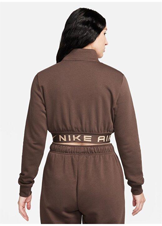 Nike Kahve Kadın Uzun Kollu T-Shirt FB8067-237 W NSW AIR FLC TOP 2