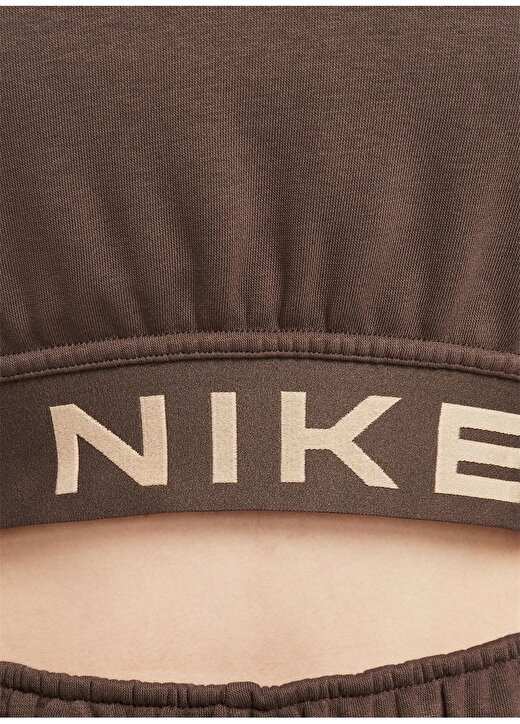 Nike Kahve Kadın Uzun Kollu T-Shirt FB8067-237 W NSW AIR FLC TOP 4