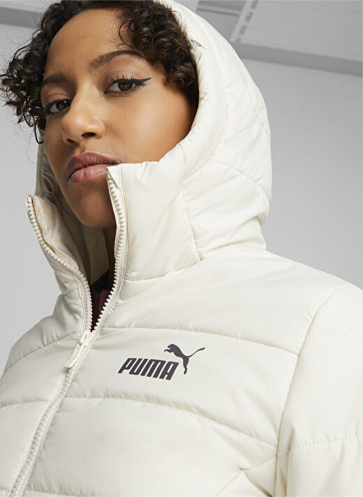 Puma Beyaz Kadın Fermuarlı Mont ESS Padded Jacket    4