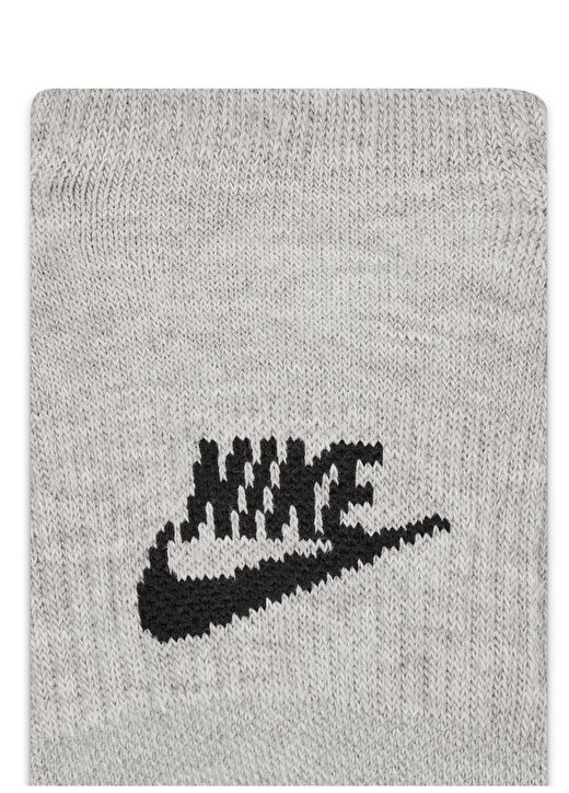 Nike Siyah - Gri - Gümüş Unisex 3Lü Çorap DN3314-063 U NK EVRYDAY PLUS CUSH F 2