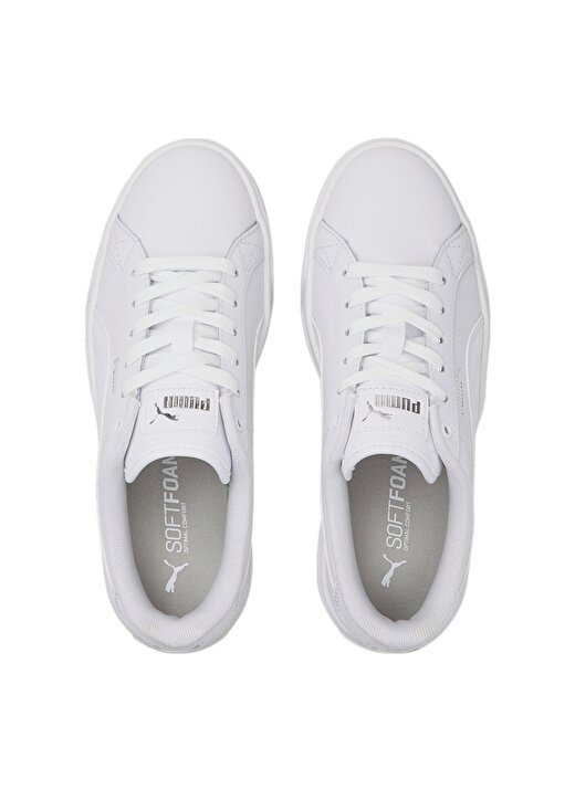 Puma 38461501-Karmen L Beyaz Kadın Deri Lifestyle Ayakkabı 3