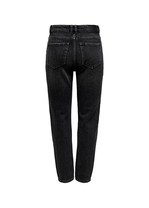 Only Yüksek Bel Dar Paça Normal Siyah Kadın Denim Pantolon ONLEMILY HW STR ANK DNM NAS997 NOOS 1