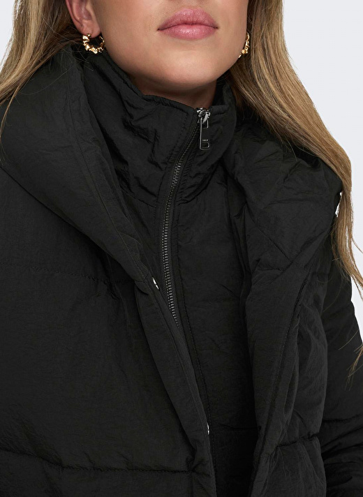 Only Siyah Kadın Mont ONLNEWSYDNEY SARA PUFFER JACKET CC 4