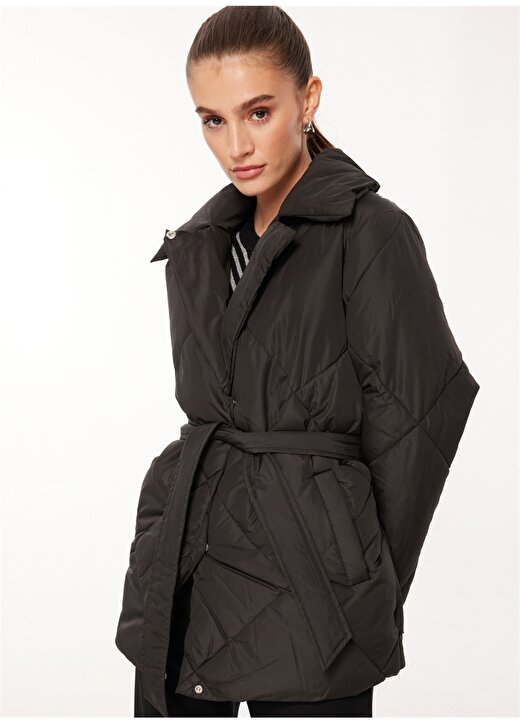 Only Siyah Kadın Mont ONLSUSSI QUILTED PUFFER JACKET OTW 2