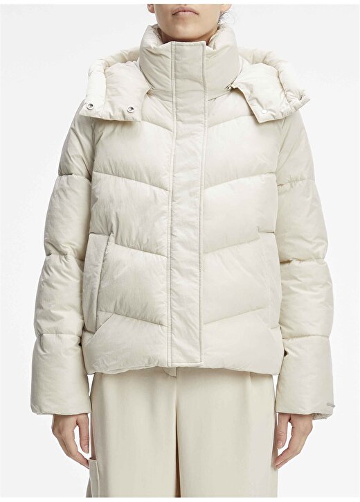 Calvin Klein Beyaz Kadın Mont K20K205947CI2 1