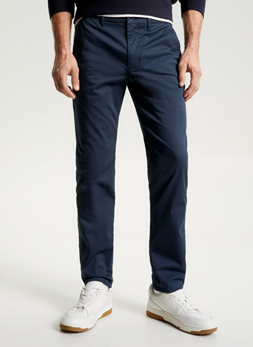 Tommy Hilfiger Normal Bel Normal Paça Slim Fit Mavi Erkek Pantolon MW0MW28642DW5 4