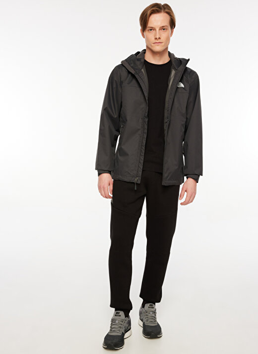 The North Face Gri Erkek Kapüşonlu Cepli Yağmurluk NF0A3L5GKN61_M FORNET JACKET 3