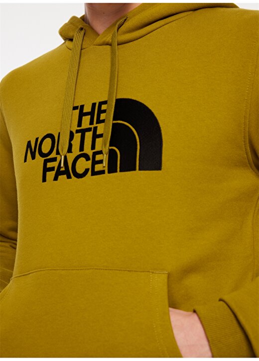 The North Face Sarı Erkek Bisiklet Yaka Cepli Sweatshirt NF00AHJYI0N1_M DREW PEAK PULLOVER H 4