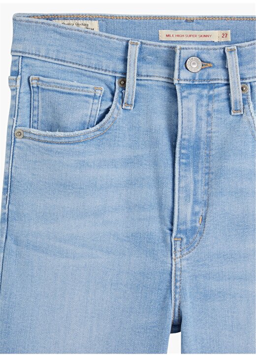 Levis Açık Mavi Kadın Yüksek Belli Super Skinny Denim Pantolon MILE HIGH SUPER SKINNY Z0567 LIGHT 2
