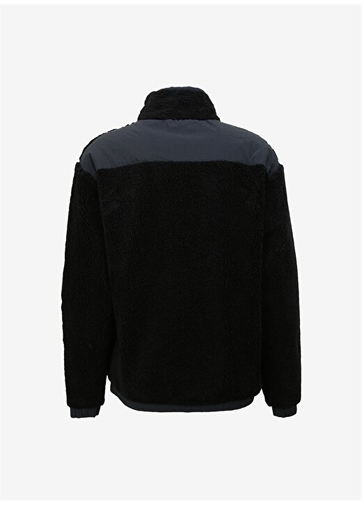 Skechers Siyah Erkek Fermuarlı Yaka Regular Fit Sweatshirt 001M Outdoor Fleece Full Zip Sherpa 2
