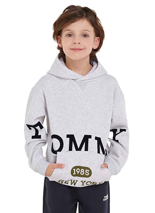 Tommy Hilfiger Gri Erkek Çocuk Sweatshirt KB0KB08498P1N 3