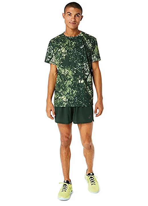 Asics Mavi - Yeşil Erkek T-Shirt 2011C885-300 AOP SS TOP 4