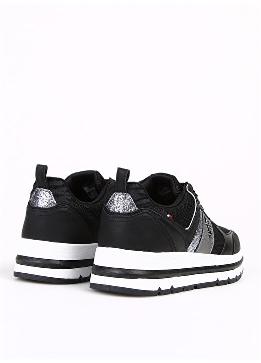 U.S. Polo Assn. Siyah Kadın Sneaker 3F SHINY 3PR 3