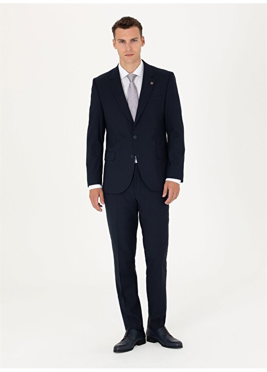 Pierre Cardin Normal Bel Slim Fit Lacivert Erkek Takım Elbise MAX 1