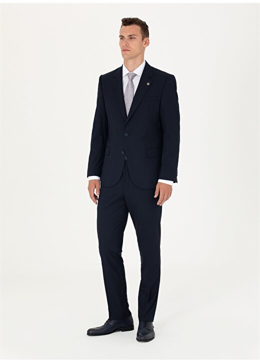 Pierre Cardin Normal Bel Slim Fit Lacivert Erkek Takım Elbise MAX 3