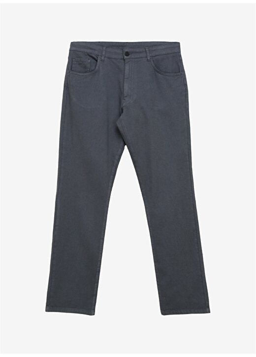 Altınyıldız Classics Normal Bel Boru Paça Comfort Fit Gri - Mavi Erkek Pantolon 4A0124100061 1