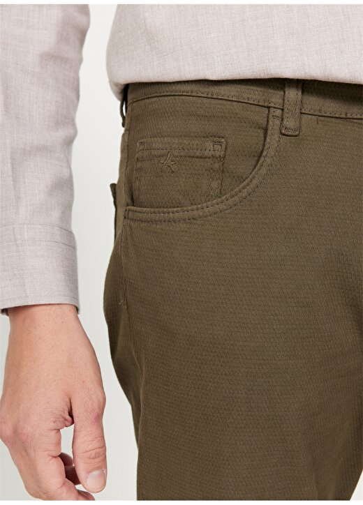 Altınyıldız Classics Normal Bel Boru Paça Comfort Fit Haki Erkek Pantolon 4A0124100061 4
