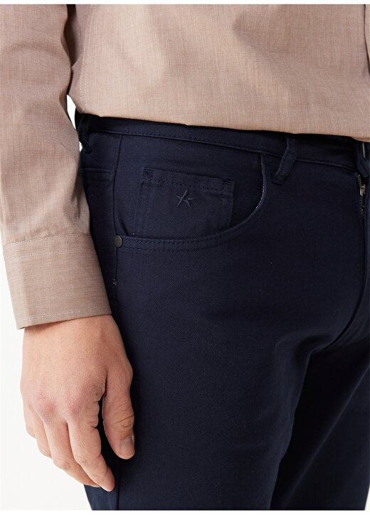 Altınyıldız Classics Normal Bel Boru Paça Comfort Fit Lacivert Erkek Pantolon 4A0124100062 4