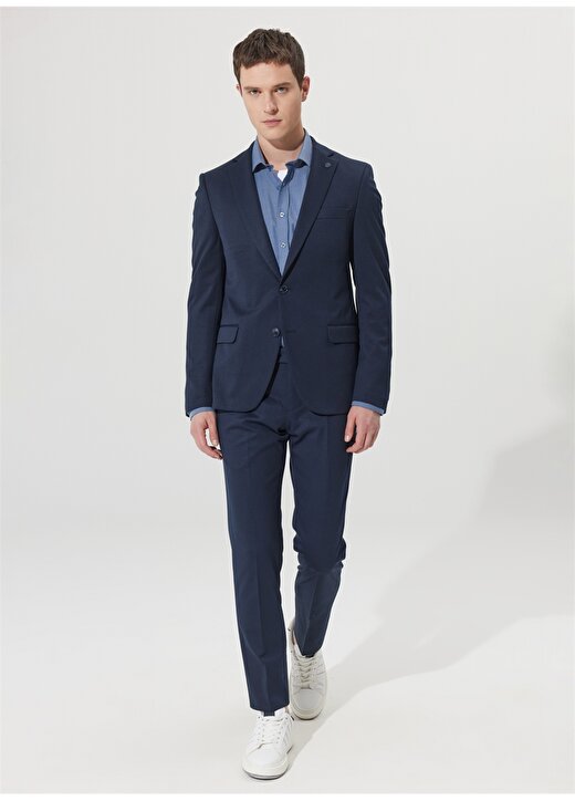 Altınyıldız Classics Normal Bel Slim Fit Lacivert Erkek Takım Elbise 4A3010000111 3