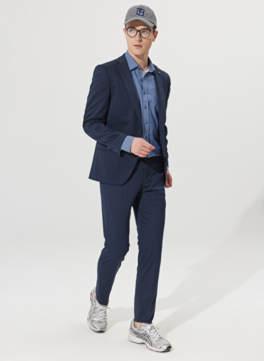 Altınyıldız Classics Normal Bel Slim Fit Lacivert Erkek Takım Elbise 4A3010000111 4