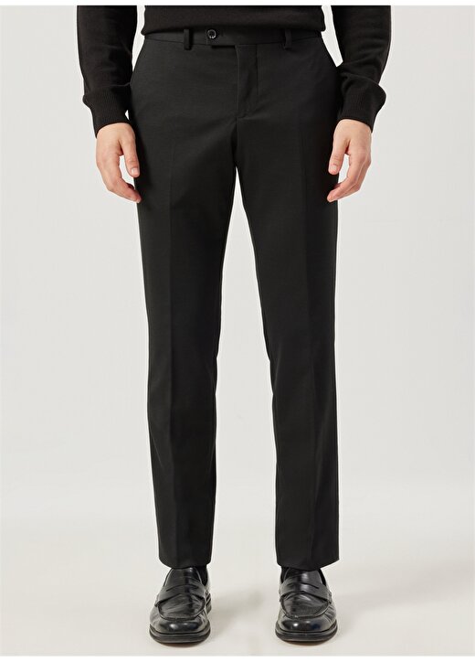 Altınyıldız Classics Normal Bel Slim Fit Siyah Erkek Takım Elbise 4A3010000101 4