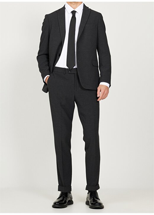 Altınyıldız Classics Normal Bel Slim Fit Antrasit Erkek Takım Elbise 4A3024100015 3