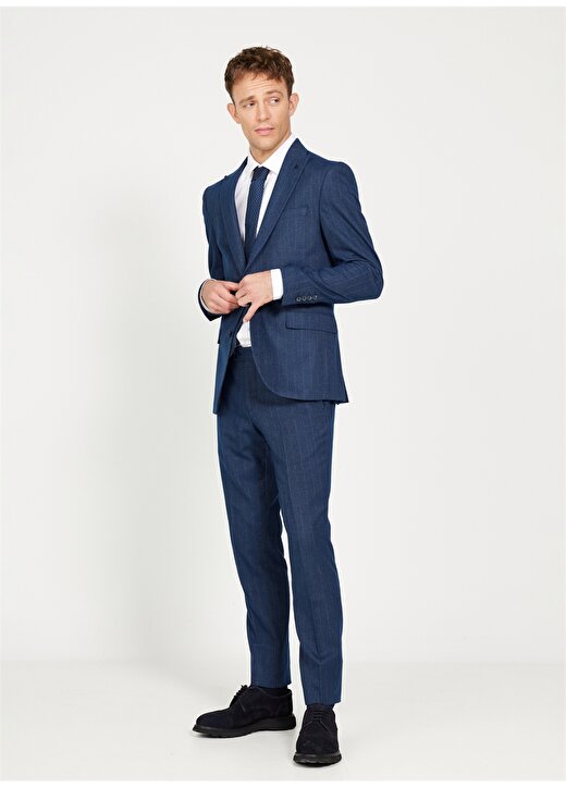 Altınyıldız Classics Normal Bel Extra Slim Lacivert Erkek Takım Elbise 4A3024100018 2