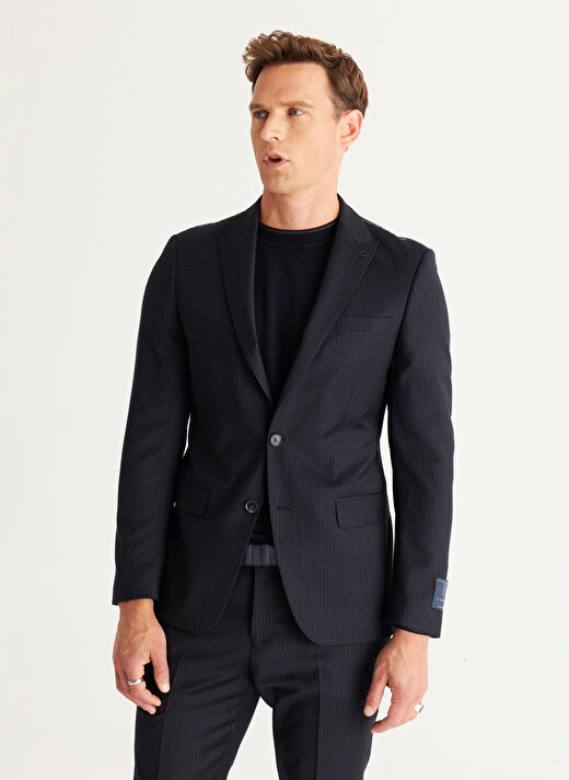 Altınyıldız Classics Normal Bel Slim Fit Koyu Lacivert Erkek Takım Elbise 4C3024100006 1