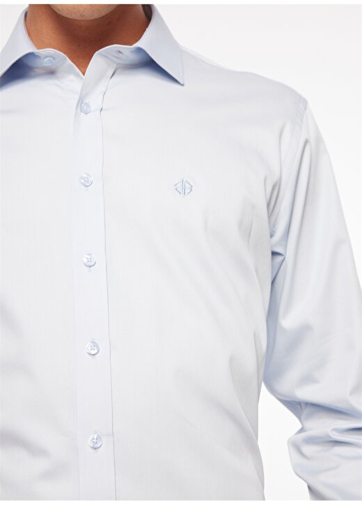 Beymen Business Comfort Fit Klasik Yaka Açık Mavi Erkek Gömlek 4B2000000013 4
