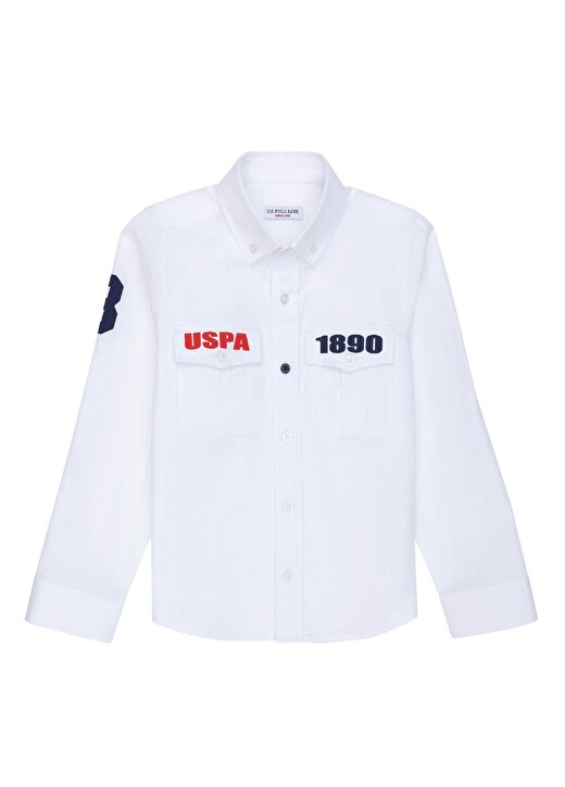 U.S. Polo Assn. Beyaz Erkek Çocuk Gömlek 2