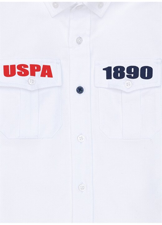 U.S. Polo Assn. Beyaz Erkek Çocuk Gömlek 4