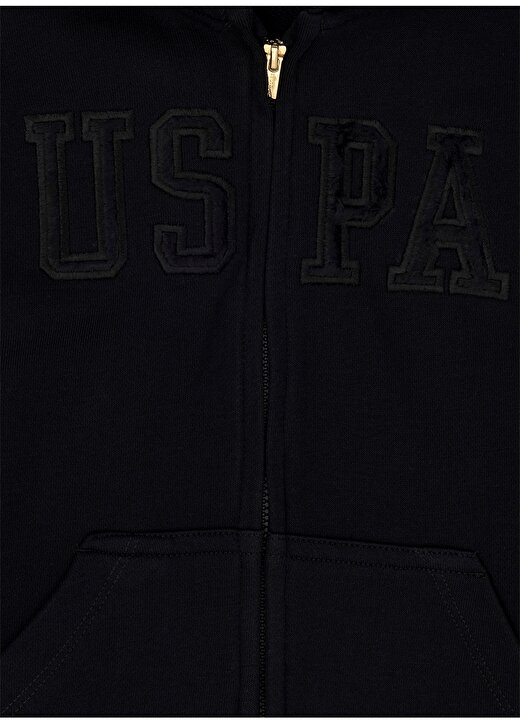 U.S. Polo Assn. Kız Çocuk Siyah Sweatshırt RW01-SK023 3
