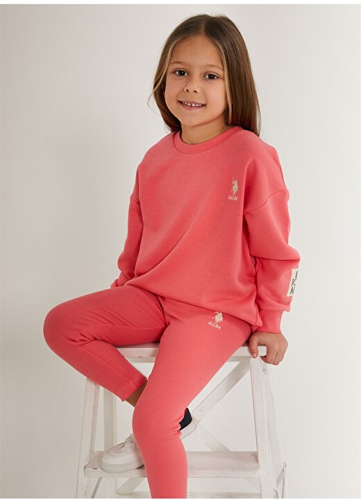 U.S. Polo Assn. Kız Çocuk Pijama Takımı US1608 2