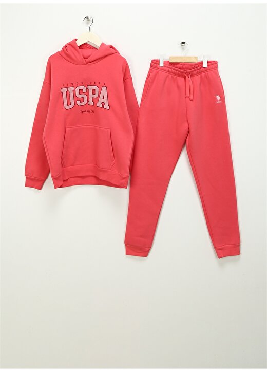 U.S. Polo Assn. Pembe Kız Çocuk Pijama Takımı US1601 1