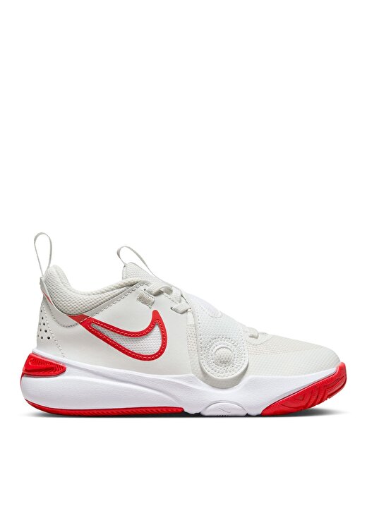 Nike Çocuk Beyaz - Kırmızı Yürüyüş Ayakkabısı DV8994-102-TEAM HUSTLE D 11 (PS) 1