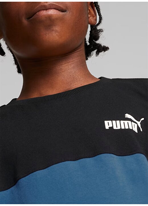 Puma Mavi Erkek Çocuk T-Shirt 67009717 Puma Power Colorblock Tee 3