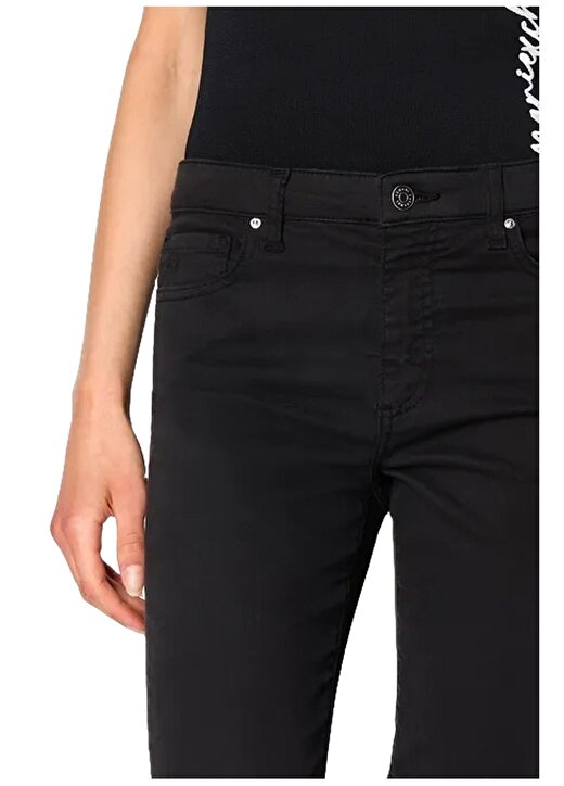 Versace Jeans Couture Yüksek Bel Normal Siyah Kadın Pantolon 75HAA112 2