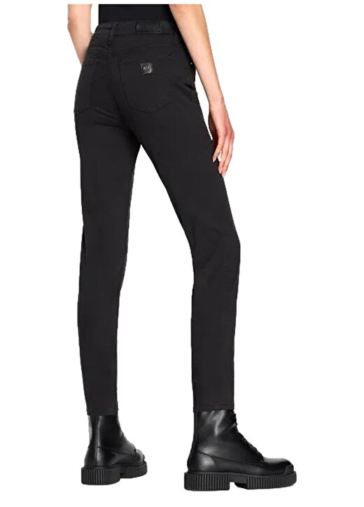 Versace Jeans Couture Yüksek Bel Normal Siyah Kadın Pantolon 75HAA112 3
