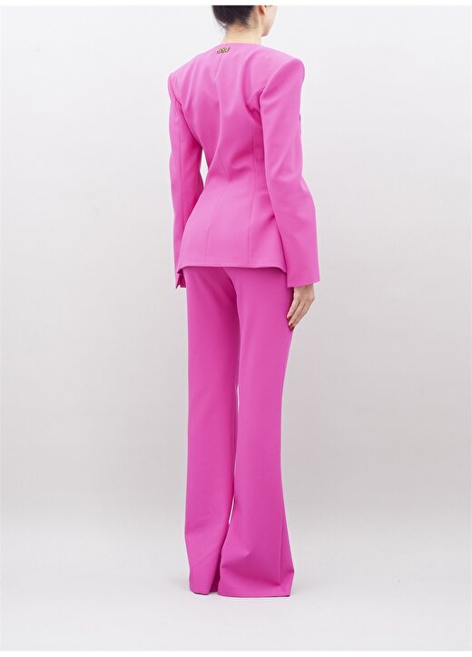 Versace Jeans Couture Dar Fuşya Kadın Ceket 75HAQ701 3