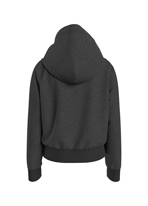 Calvin Klein Siyah Kız Çocuk Kapüşonlu Uzun Kollu Baskılı Sweatshirt IG0IG02211BEH 2