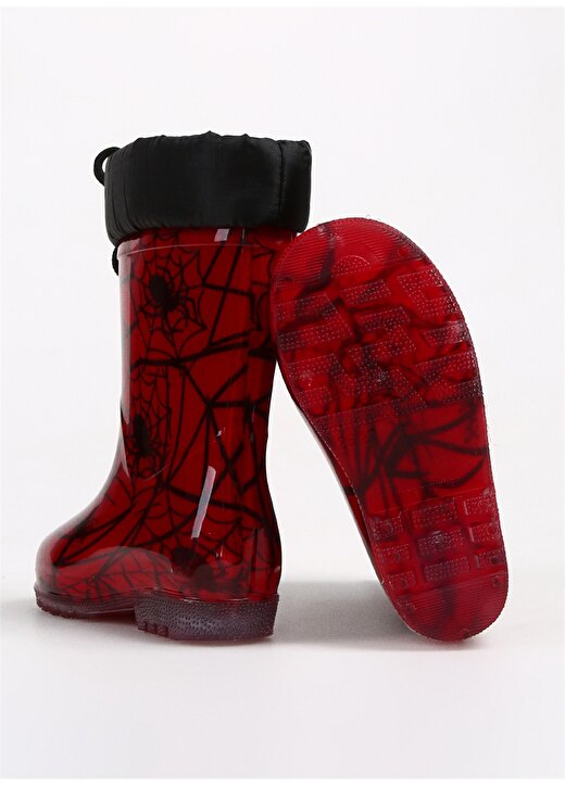 Spider Man Kırmızı Bebek Yağmur Botu 3F SETH.P3PR 4