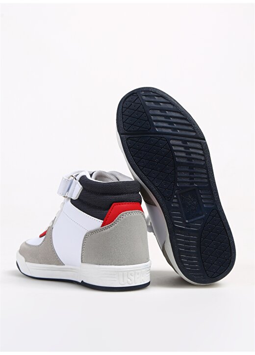 U.S. Polo Assn. Beyaz Erkek Çocuk Sneaker 3W CLINE HI 3PR 4
