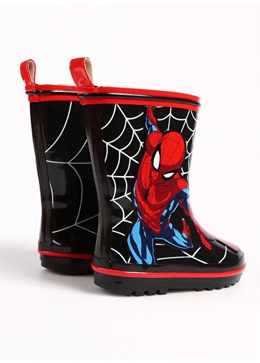 Spider Man Kauçuk Siyah Erkek Çocuk Yağmur Botu 3F SIPTA.P3PR 3